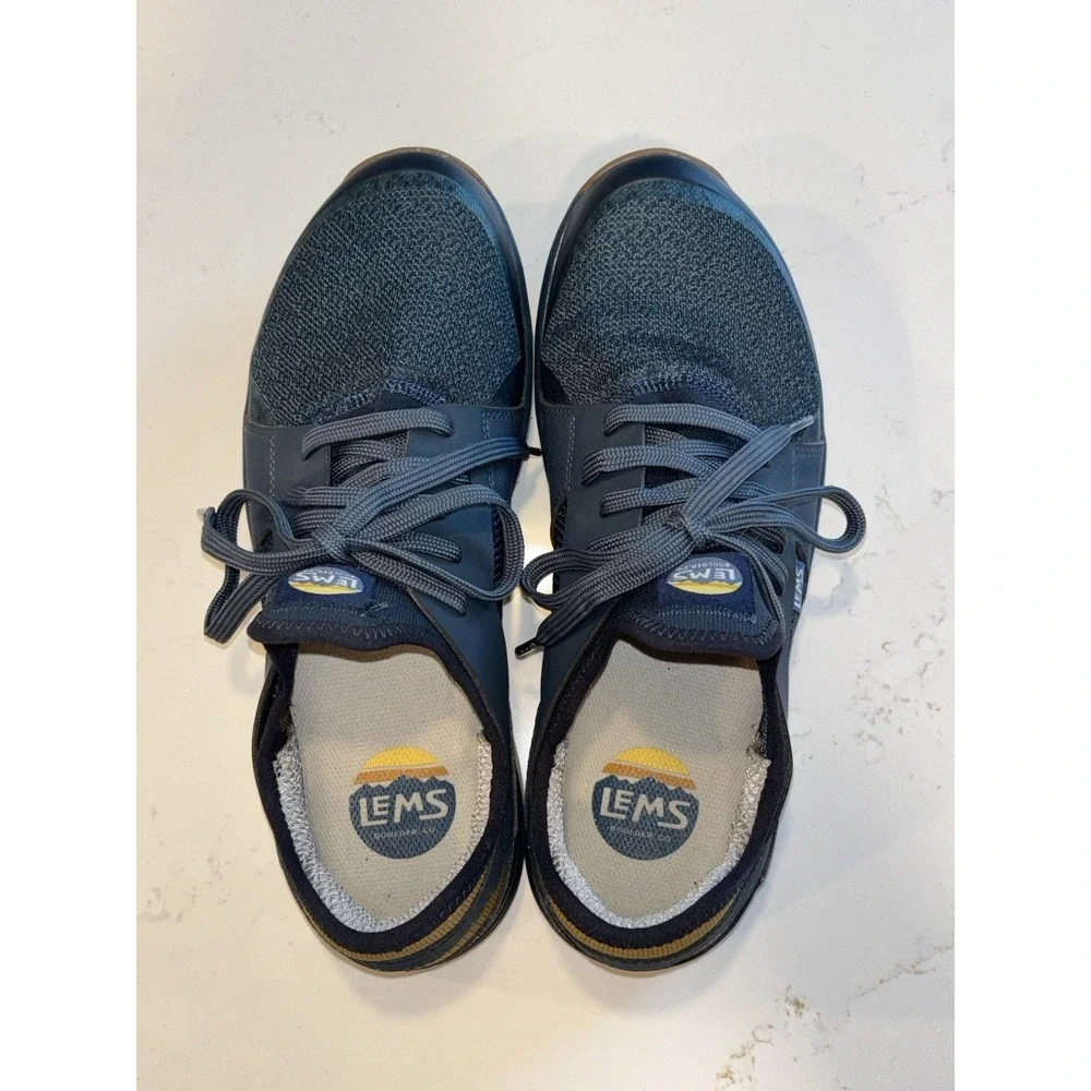LEMS Mesa Coastal Blue Trail Shoes Men's US 11 D Runners Hiking Minimalist EUC